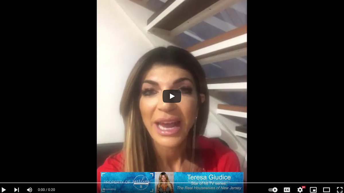Teresa Giudice congratulates Sperling Dermatology on being named #1 CoolSculpting provider in NJ