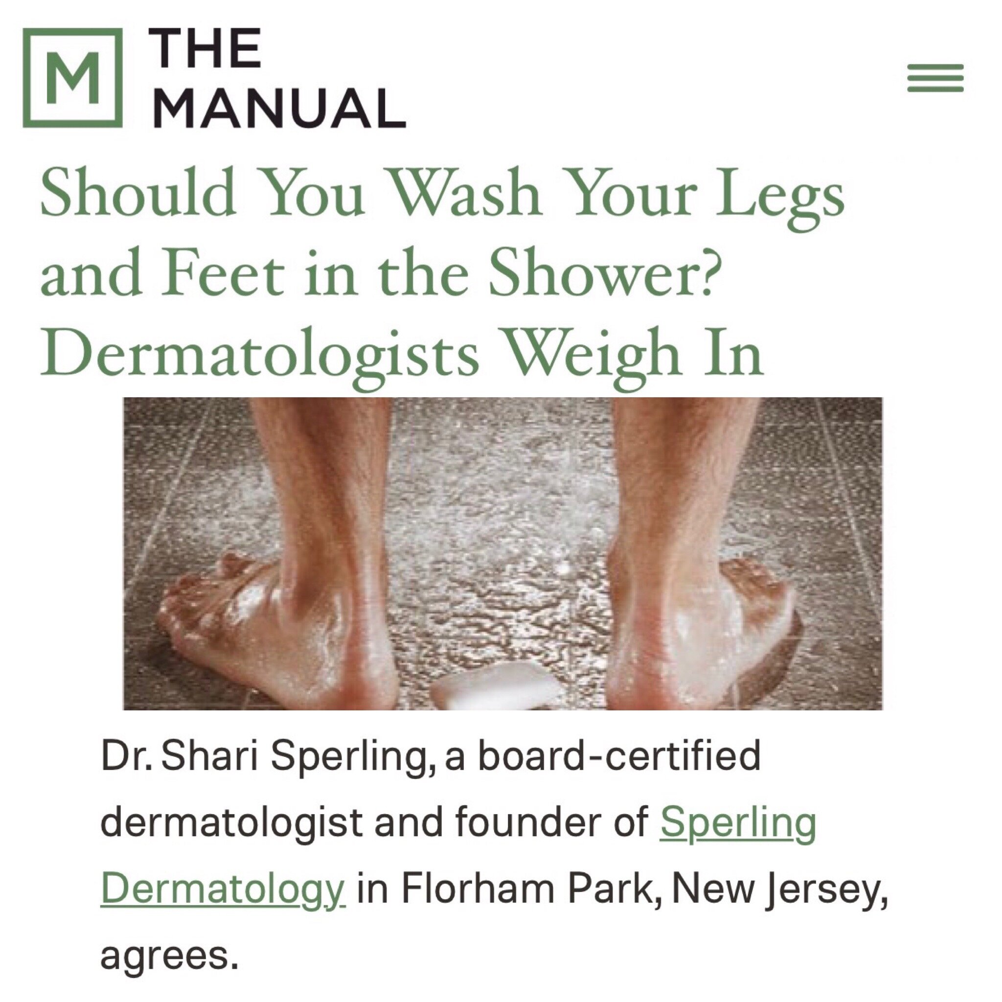 Sperling Dermatology featured in Shape