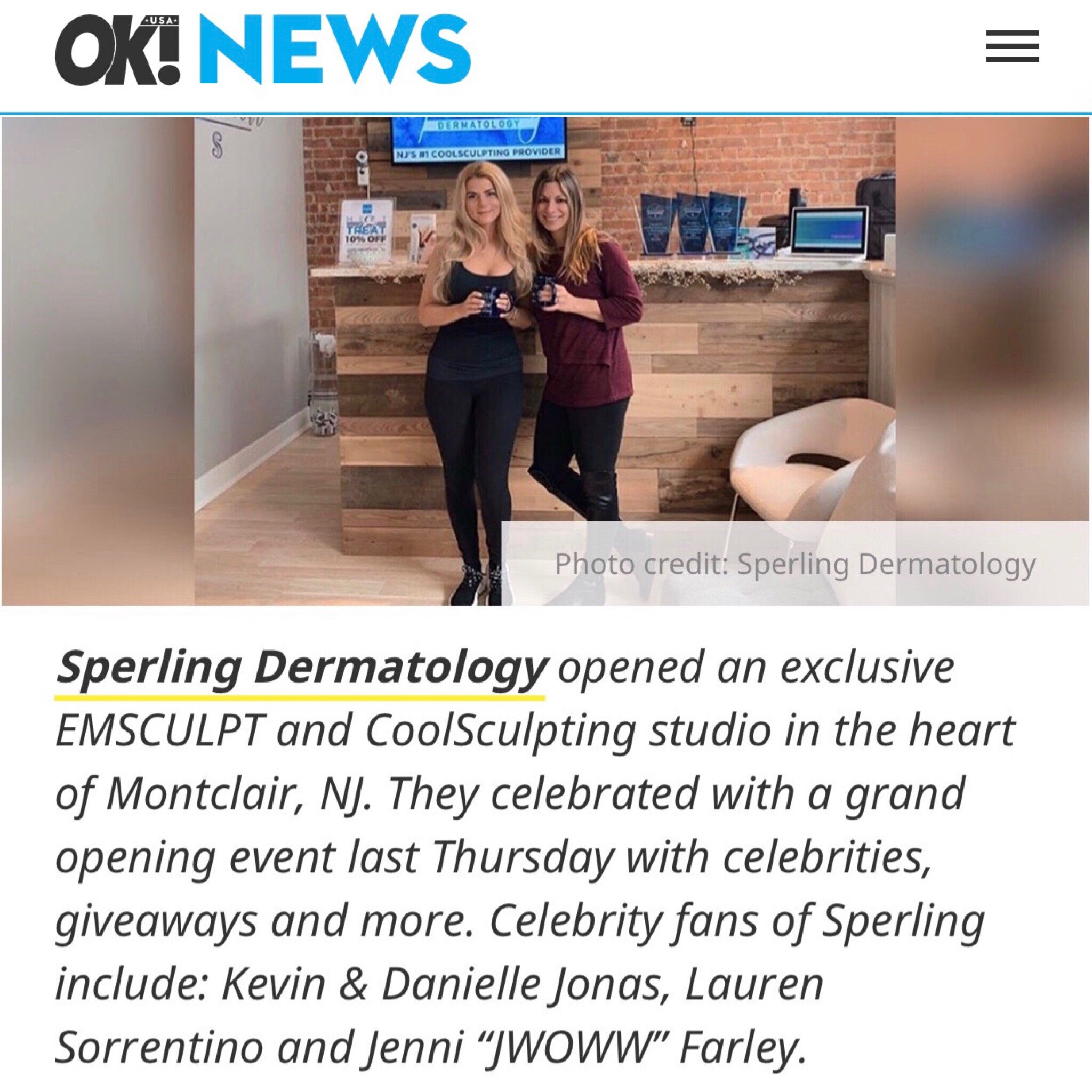 Sperling Dermatology featured in Shape