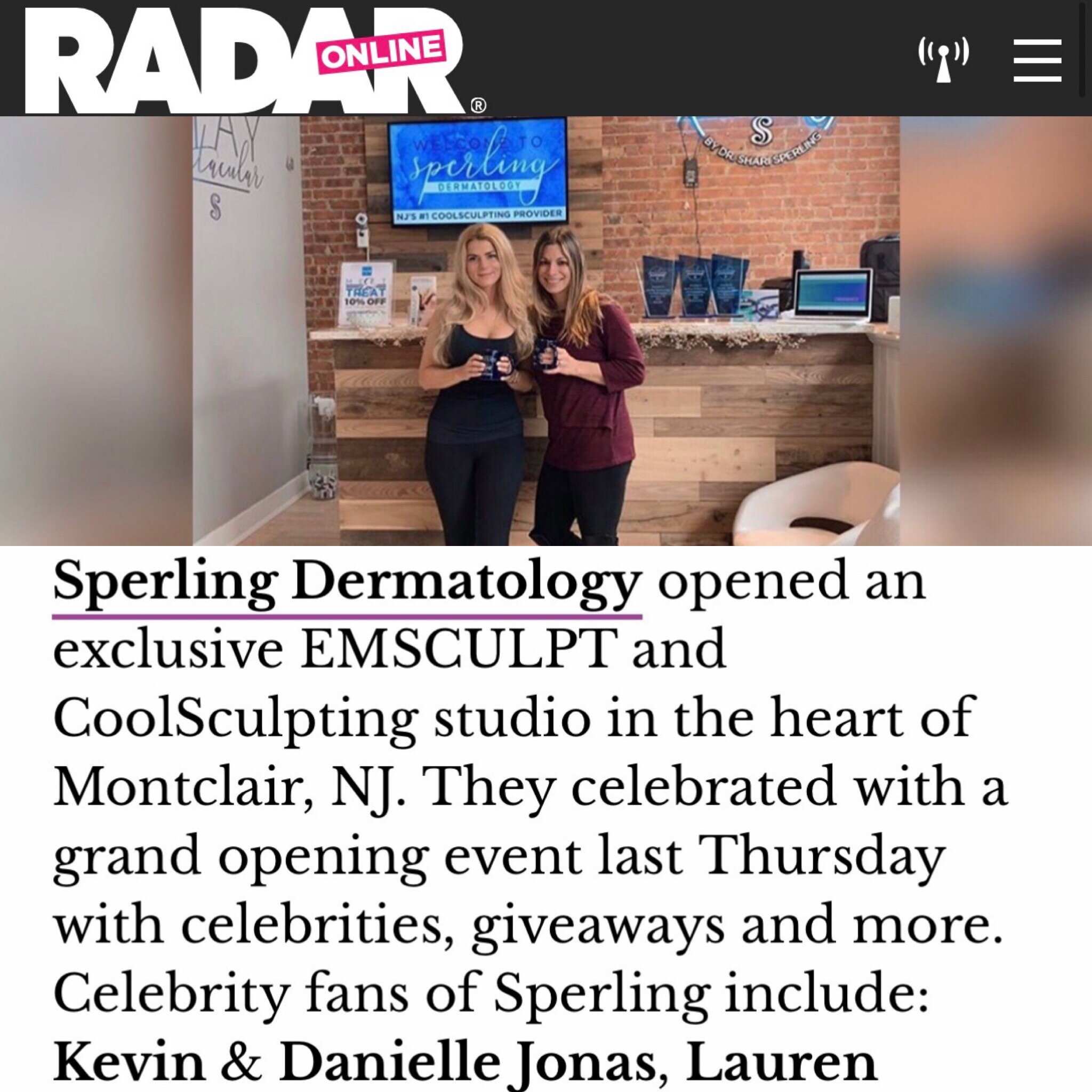 Sperling Dermatology featured in Shape