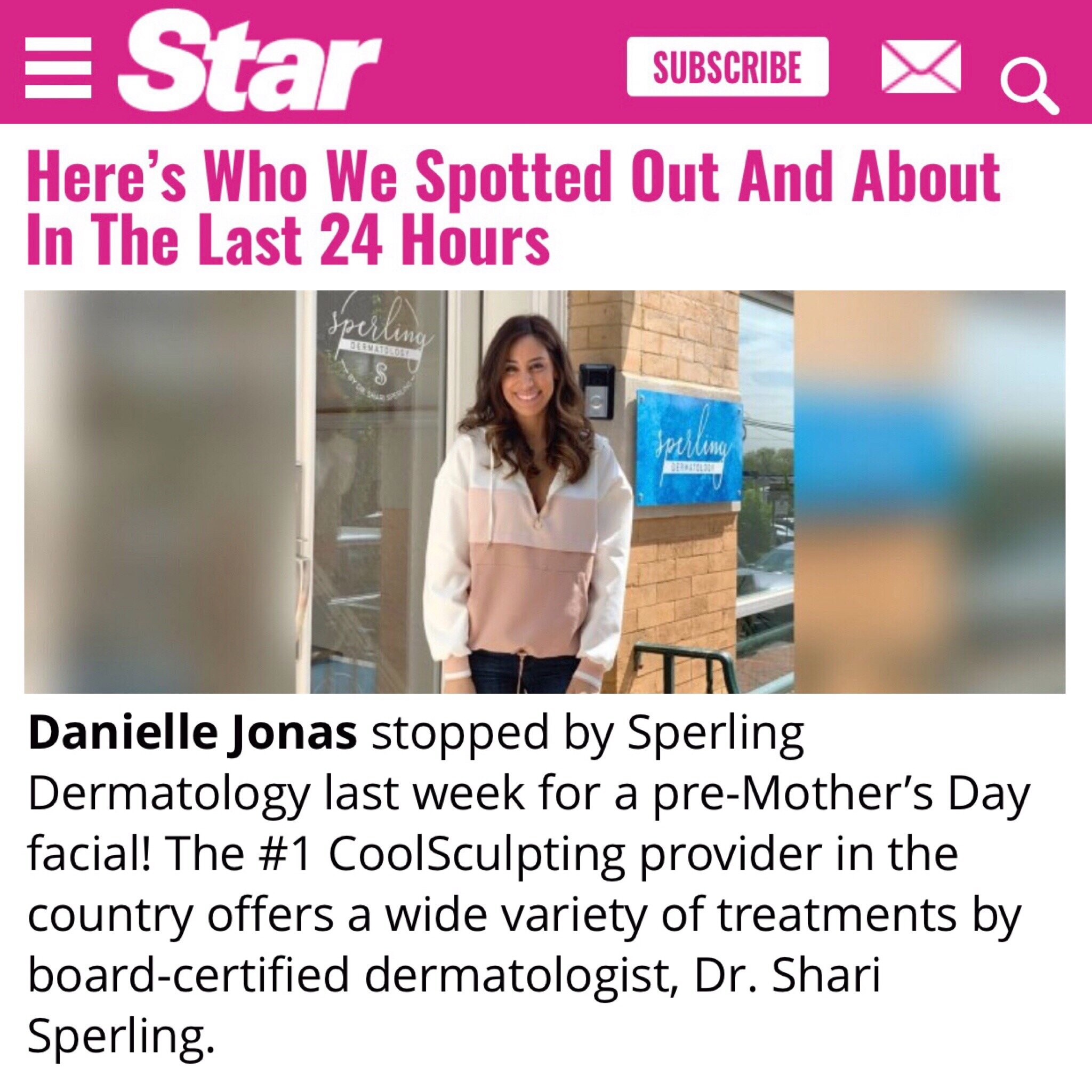 Sperling Dermatology featured in Shape