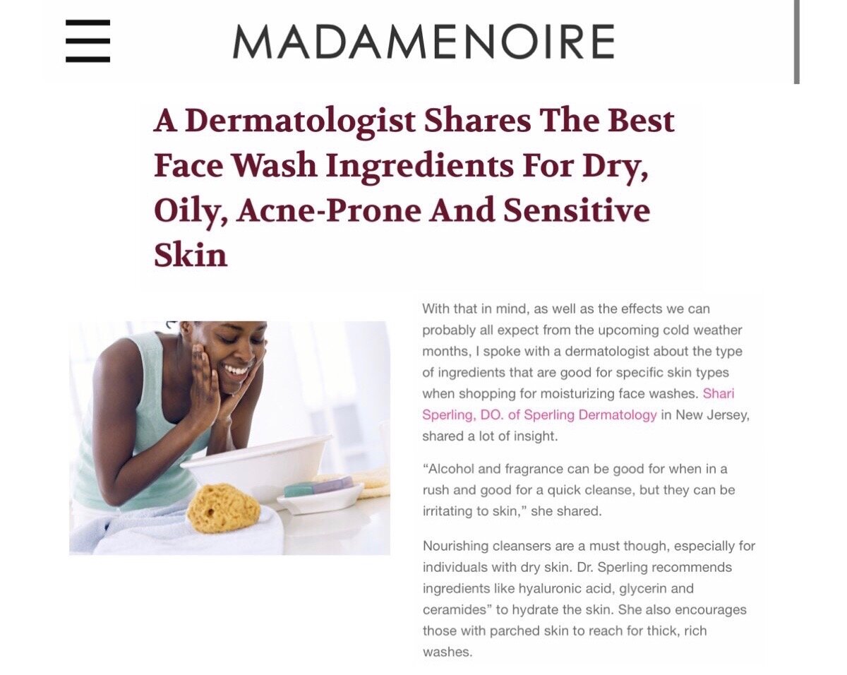 Sperling Dermatology featured in Shape